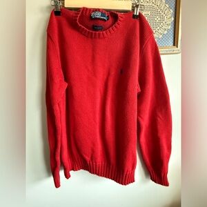 Vintage Ralph Lauren Vibrant Red Crewneck Sweater
